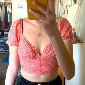 Princess Polly cropped blouse